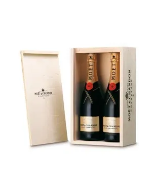 Caja de Madera 2 Botellas Moet & Chandon Brut Imperial