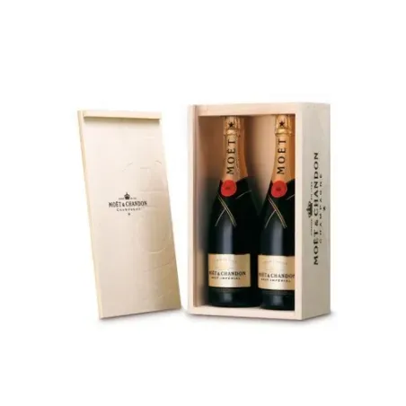 Caja de Madera 2 Botellas Moet & Chandon Brut Imperial