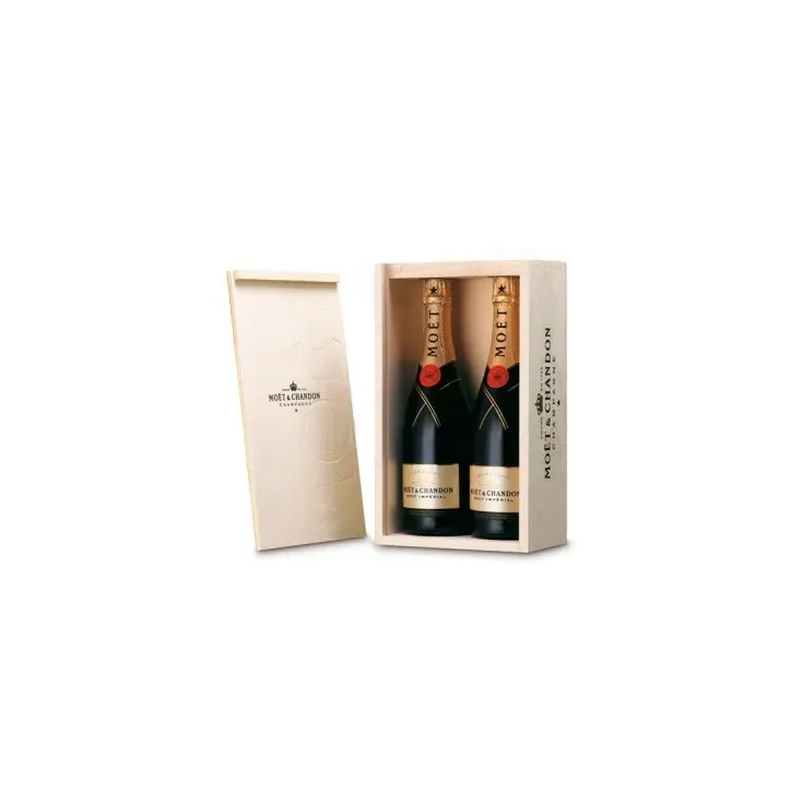 Caja de Madera 2 Botellas Moet & Chandon Brut Imperial