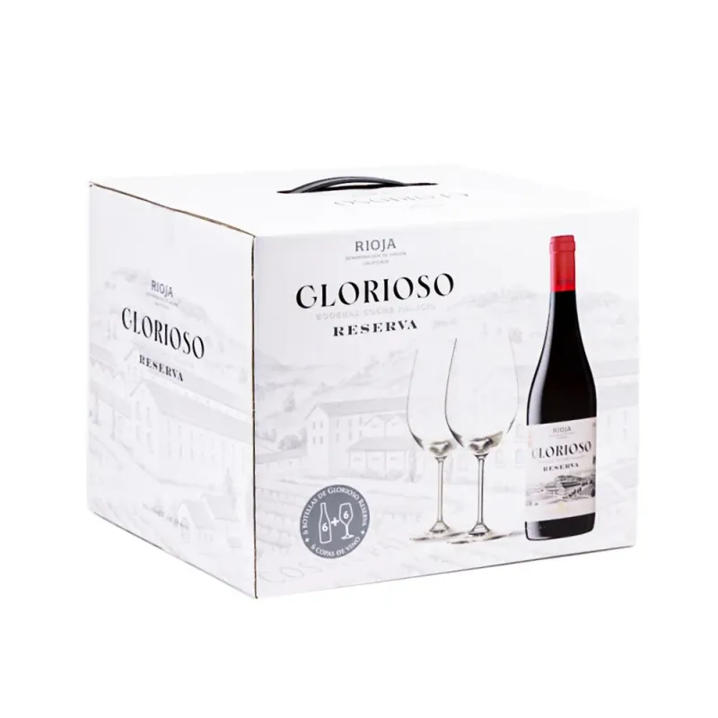 Pack 6 Glorioso Reserva + 6 Copas Regalo