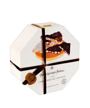 Torta Turrón 3 variedades Premium Garrigós 3x200gr