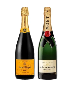 Pack Moët & Chandon & Veuve Clicquot Yellow Label