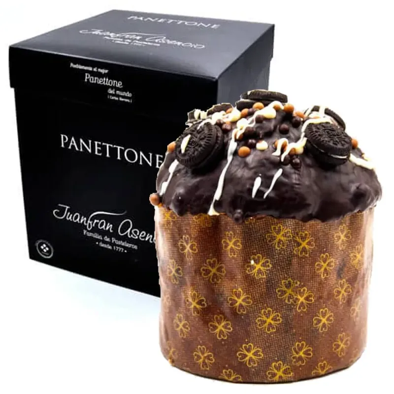 Panettone Cubierto y Relleno De Chocolate Blanco Juanfran Asencio 520gr.