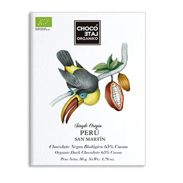 Choco Late Organiko Perú 65% Chocolate Negro 50gr.