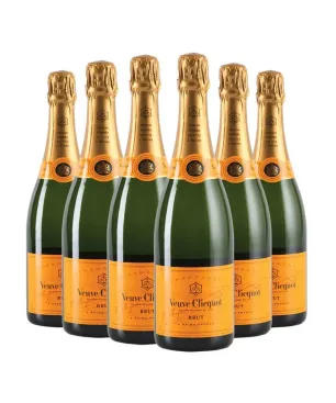 Veuve Clicquot Yellow Label  6 Pack .