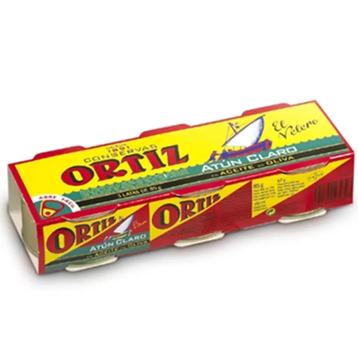 Atún Claro En Aceite De Oliva Ortiz pack De 3