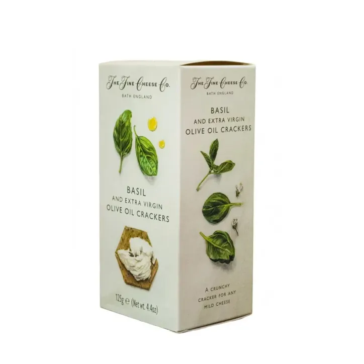 Crackers Albahaca y Aceite De Oliva - The Fine Chesse Co.