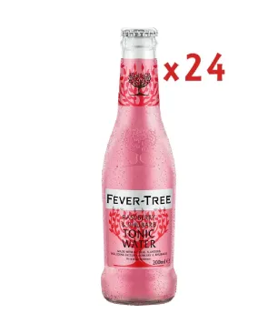 Caja Fever Tree Tonic Raspberry and Rhubarb 24 Uds