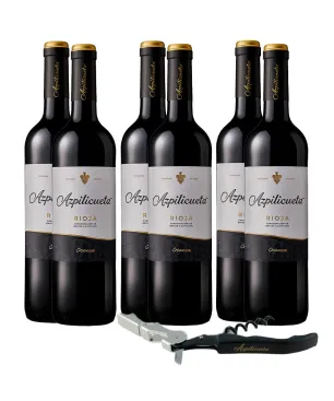 6 Azpilicueta Crianza + 1 Sacacorchos de Regalo