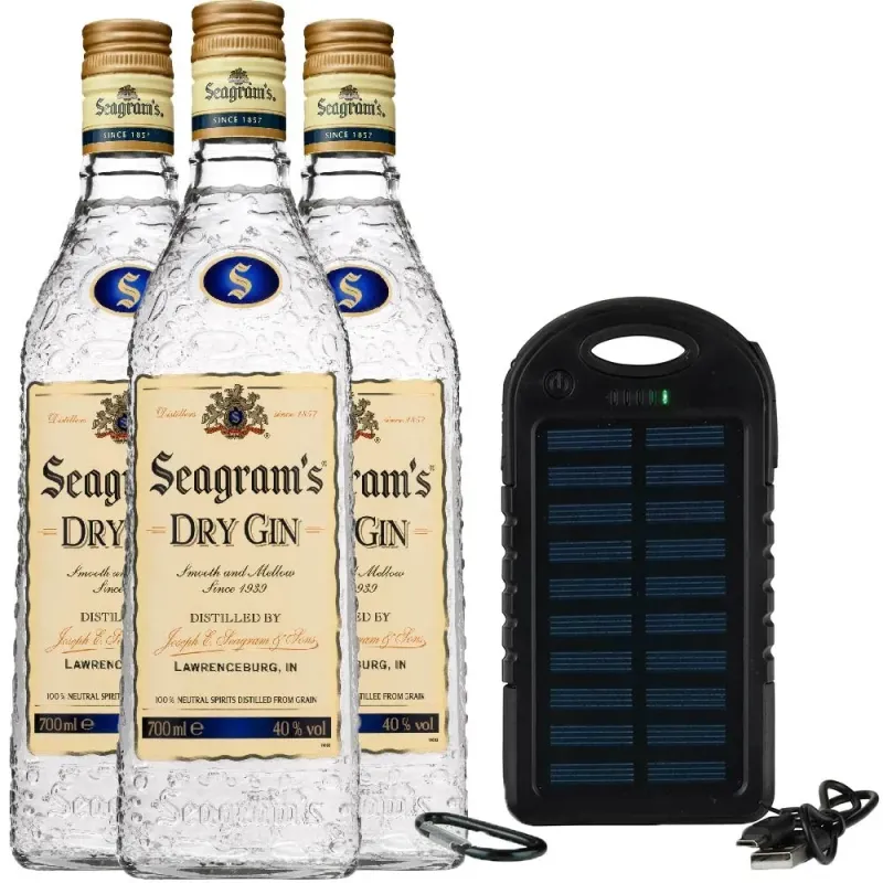 3 Seagrams + Batería Externa de Regalo