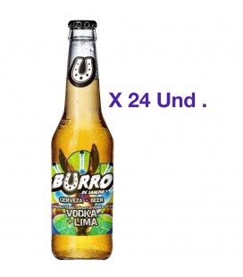 Burro De Sancho 33cl Vodka + Lima  caja de 24