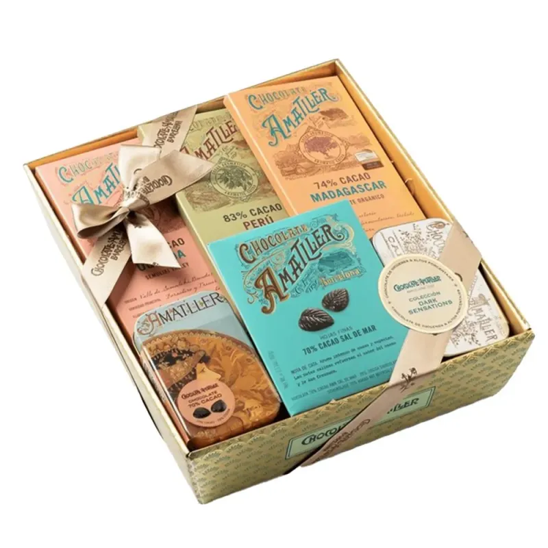 Cesta chocolates Colección Dark Sensations Amatller