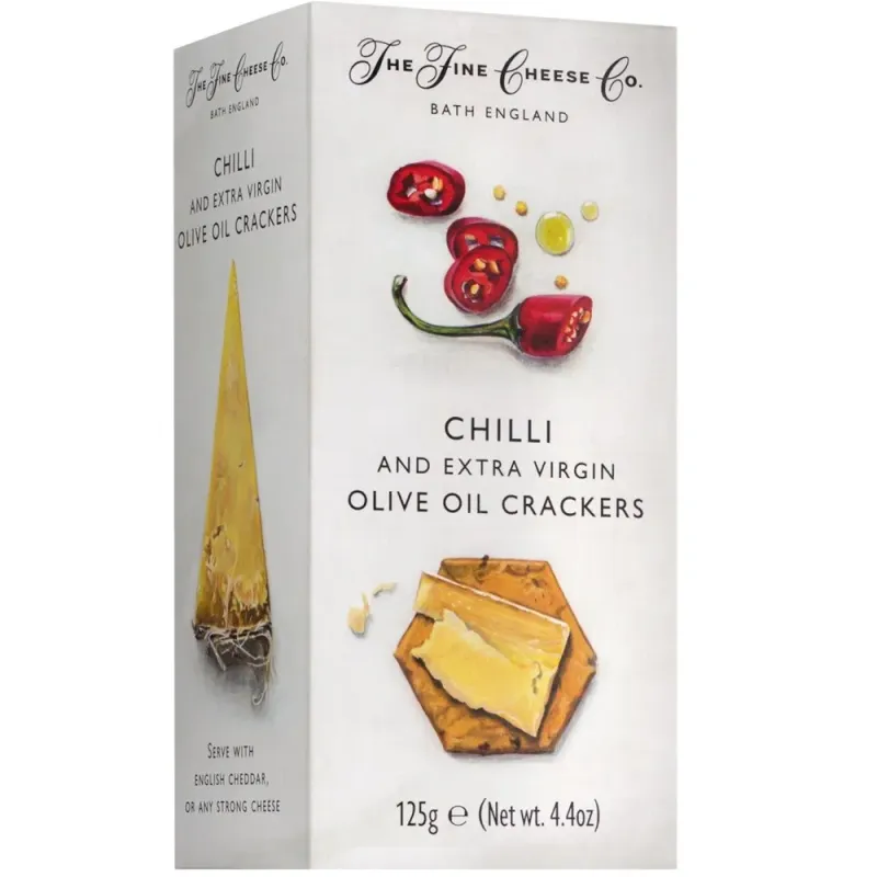 Crackers De Chili y Aceite De Oliva Extra The Fine Cheese Co. 125gr.
