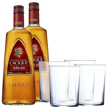 Pack 2 Cacique + 4 Vasos