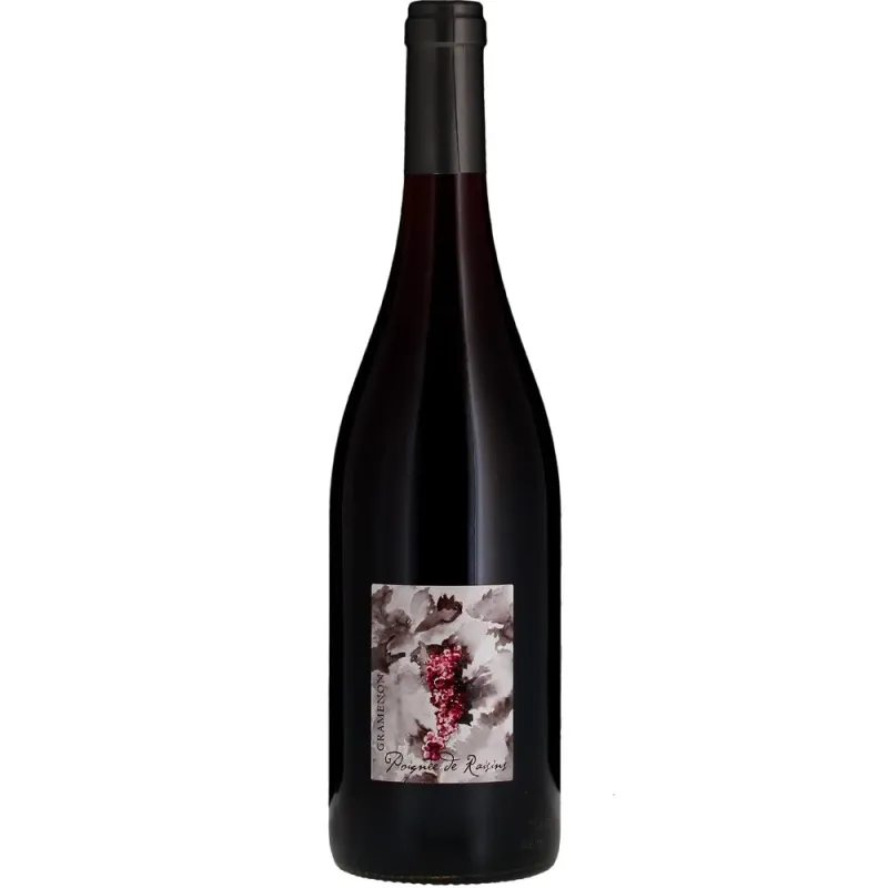 Cotes du rhone domaine gramenon poignée de raisins 2022