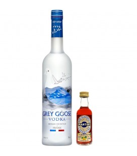 Grey Goose Vodka + Miniatura Martini