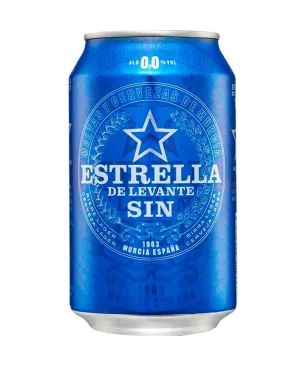 Caja estrella levante sin alcohol Lata 33cl - 24 uds