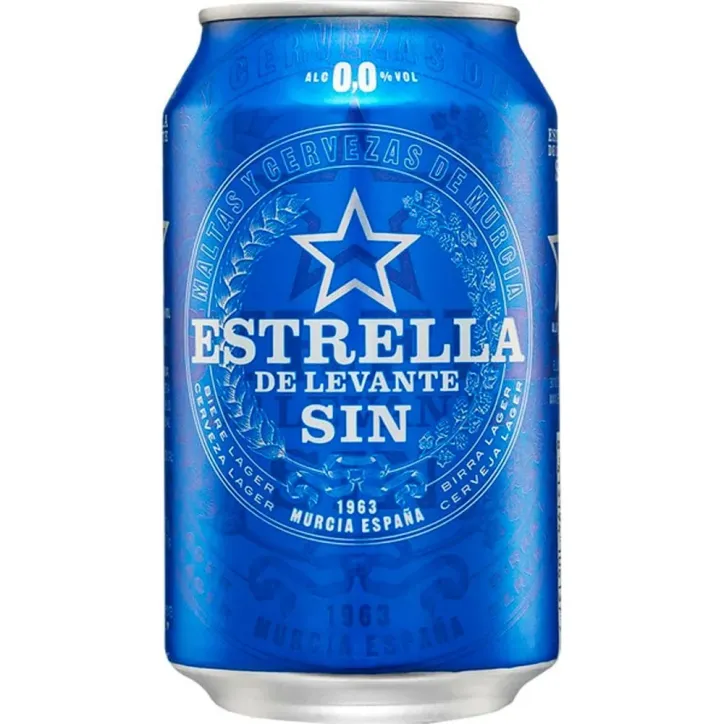 Caja estrella levante sin alcohol Lata 33cl - 24 uds