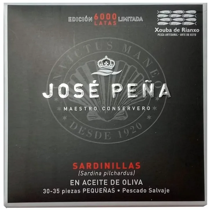 Sardinillas en Aceite de Oliva Edición Limitada Jose Peña 30/35 138gr