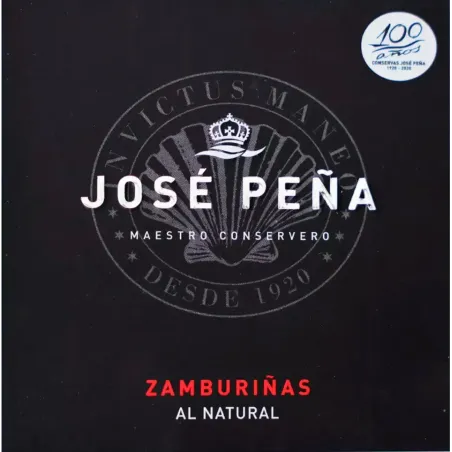 Zamburiñas al Natural José Peña Premium 110gr