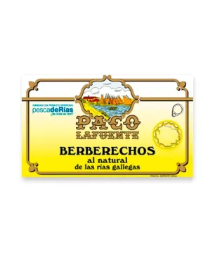 Berberechos al Natural Rías Gallegas 45/55 piezas Paco Lafuente