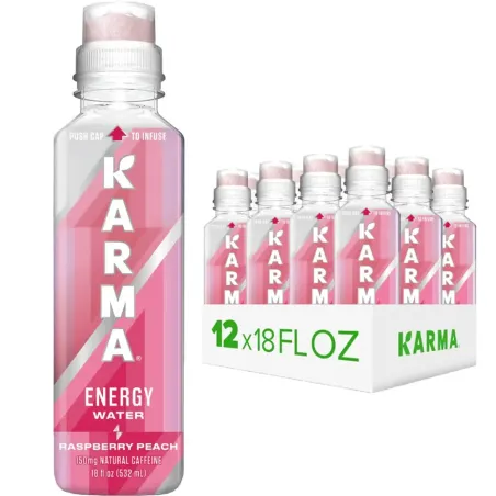 Karma - Agua energética Raspberry 552Ml. Caja 12 ud.