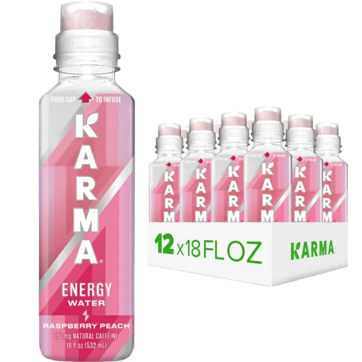 Karma - Agua energética Raspberry 552Ml. Caja 12 ud.