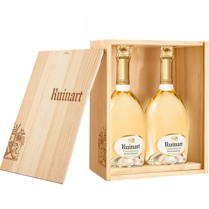 Estuche de madera 2 Ruinart Blanc de Blancs