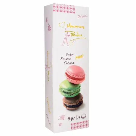 Macarons de Pauline Caja surtido 3x36gr.