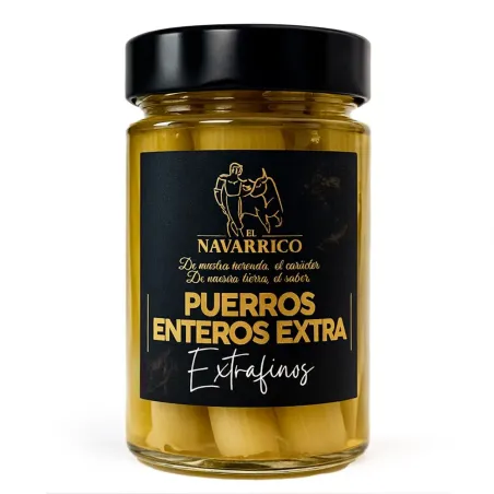 Puerros Enteros Extra El Navarrico 330gr