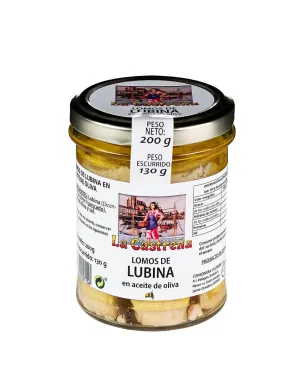 Lomos de lubina en aceite de oliva La Castreña 200gr