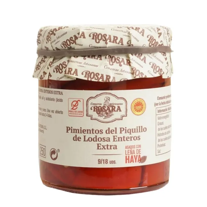 Pimientos del Piquillo Enteros Rosara 9/18 220g