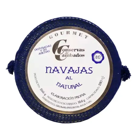 Navajas al Natural Cambados Gourmet 8/10 280ml