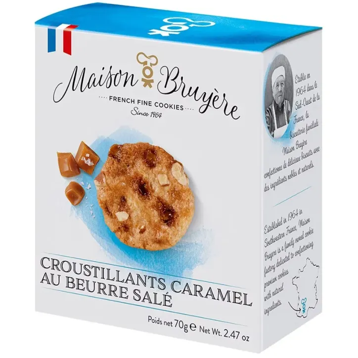 Maison Bruyere Croustillants Caramel au Beurre Sale 70g