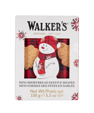 Mini Shortbread Walkers Festive Shapes 150 gr.