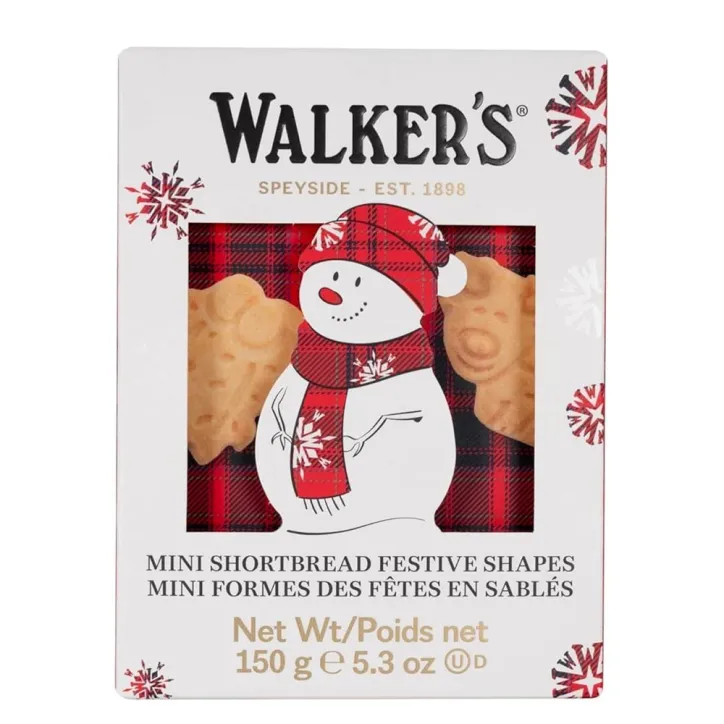 Mini Shortbread Walkers Festive Shapes 150 gr.