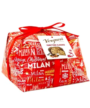 Panettone Classico Merry Christmas Vergani 1Kg.