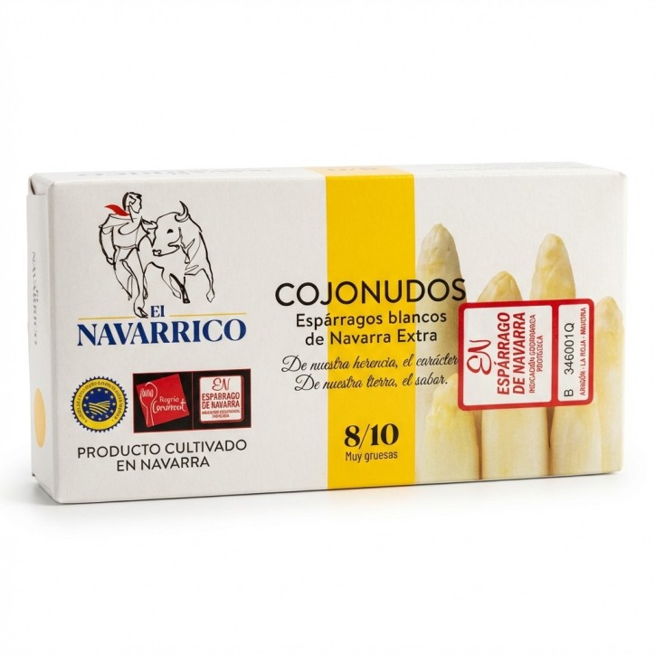Esparragos Navarrico Lata Cojonudos 8/10 390Gr