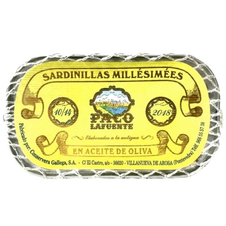 Sardinillas Millesime 10/14 en Aceite de Oliva Paco La Fuente