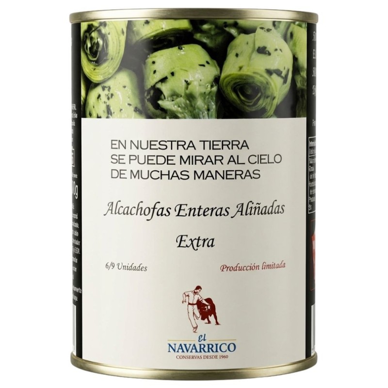 Alcachofas Aliñadas Lata el Navarrico 6/9 425Ml.