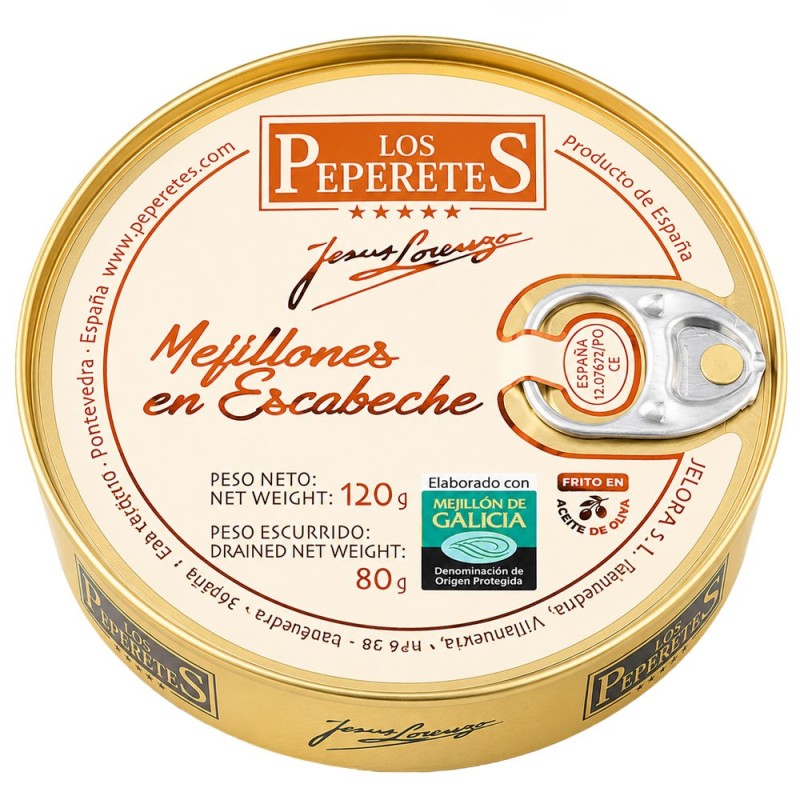 Mejillones Peperetes 6/8 120gr.