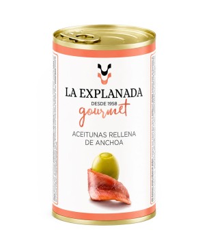 Aceitunas Lata Explanada Rellenas de Anchoa 150gr