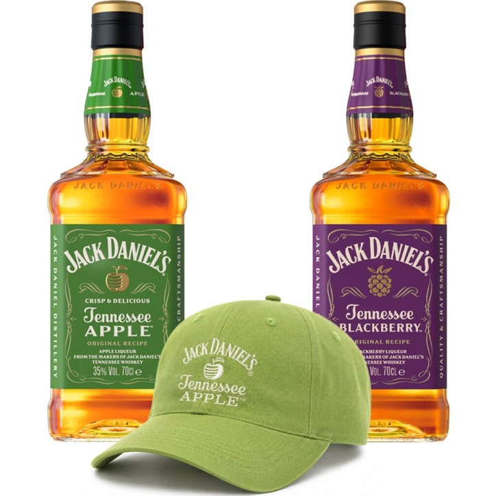 Pack Jack Daniels Apple + Jack Daniels Blackberry + Gorra de Regalo