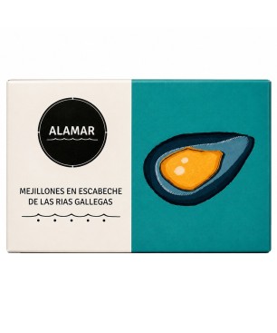 Mejillones en Escabeche Alamar 4/6 de 125g
